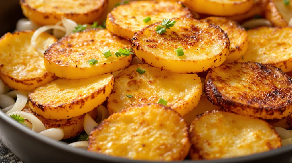 entdecken sie den einfachen trick für bratkartoffeln wie im restaurant – ohne frittieren oder kochen, knusprig und lecker zubereitet.