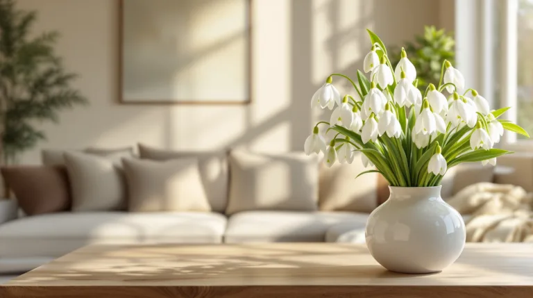 entdecken sie bezaubernde schneeglöckchen-deko, die jeden raum mit natürlichem charme und frühlingsflair erfüllt – ganz ohne tulpen oder rosen.