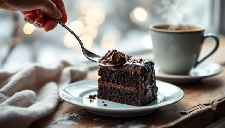 entdecke, wie ein einfacher teelöffel deinen schokoladenkuchen an kalten wintersonntagen in ein unvergessliches geschmackserlebnis verwandelt.