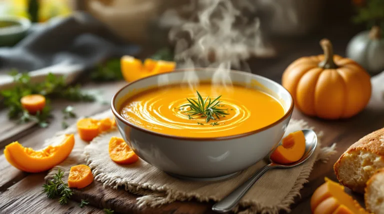diese kürbissuppe ist die ideale leichte mahlzeit nach dem festmahl – ganz ohne diät oder fasten.