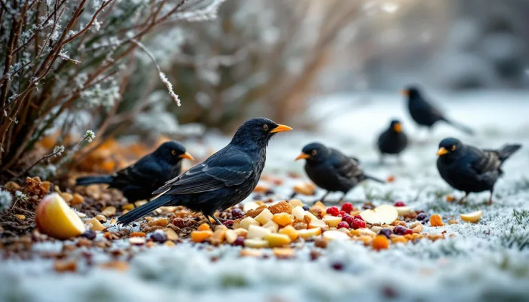 entdecken sie ein einzigartiges bodenfutter, das weder körner noch nüsse enthält und hungrige amseln im winter effektiv anlockt.